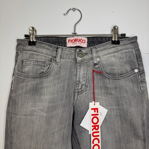 NWT Fiorucci Gray Skinny Jeans Size 26 Made in Tunisia - Picture 3 of 16